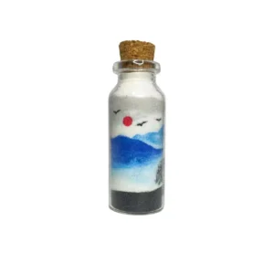 Ink and water landscape painting Sand Art Bottle