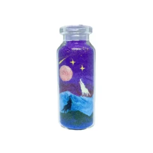 Wolf Moon Sand Art Bottles-arts with sand bottle