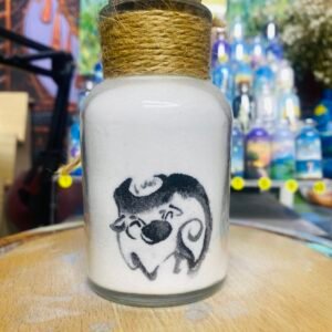 Cow. diameter, 5.5 centimeters, height 11 centimeters