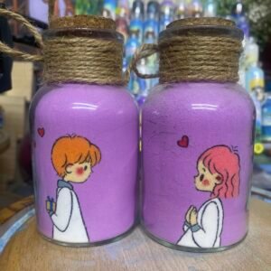 Love.diameter 5.5 centimeters, height 11 centimeters.two bottles
