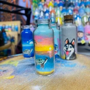 Sea turtle sand art